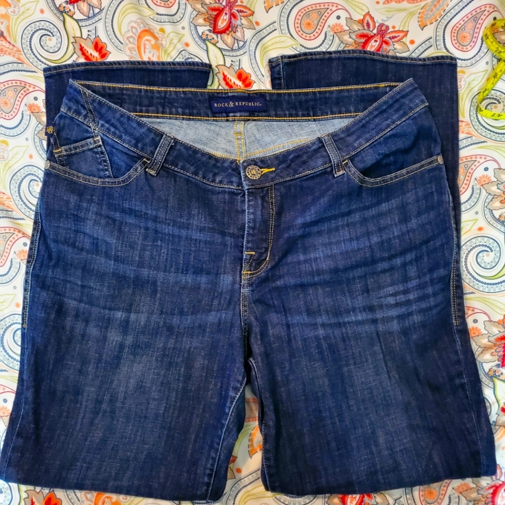 Rock & Republic dark blue Jeans size 18 W
